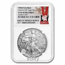 2020-W Proof American Silver Eagle PF-69 NGC (V75, End of WWII) SKU#252847