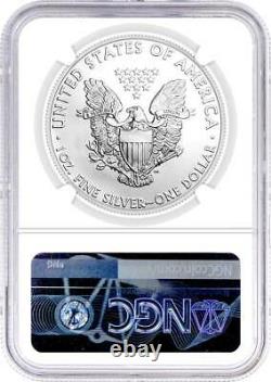 2021 $1 Silver Eagle Type 1 Last Day Type 2 First Day 2 Coin Set NGC MS70
