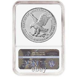 2021 $1 Type 2 American Silver Eagle 3 pc Set NGC MS70 Blue ER Label Red White B