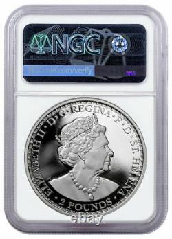 2021 2 oz Silver Proof Una & The Lion NGC PF70 First Release Ultra Cameo