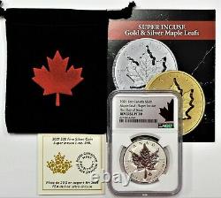 2021 $20 Canada 1oz Silver Reverse Proof Maple Leaf Super Incuse NGC PF70 FDOI