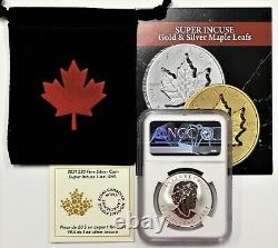 2021 $20 Canada 1oz Silver Reverse Proof Maple Leaf Super Incuse NGC PF70 FDOI