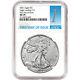 2021 American Silver Eagle Type 2 NGC MS70 First Day of Issue 1st Label