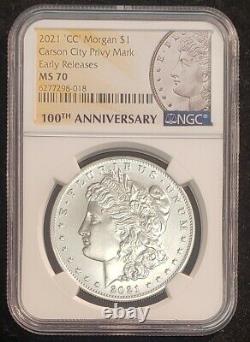 2021-CC Morgan Silver Dollar NGC MS 70 Early Releases
