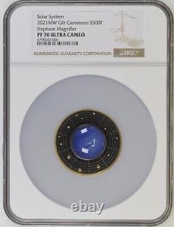 2021 Cameroon Neptune 1/2 oz 17.5 g. 999 Silver Coin Planet NGC PF70 Ultra Cameo