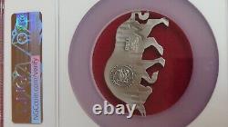 2021 Chad 1 oz. 999 Silver Bull Shaped Coin NGC MS 69 ER Antiqued High Relief