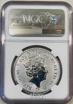 2021 Great Britain UK VALIANT DRAGON. 9999 Silver NGC MS70 FIRST RELEASES