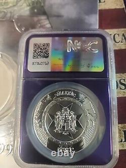 2021 Malta Knights of the Past 1 oz. 9999 Silver Coin NGC MS70 PURPLE CORE