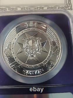 2021 Malta Knights of the Past 1 oz. 9999 Silver Coin NGC MS70 PURPLE CORE