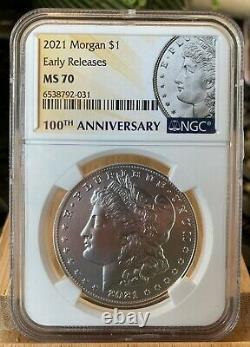 2021 Morgan Silver Dollar (Philadelphia) Graded as NGC MS70 Early Releases