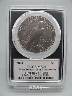 2021 Peace Dollar 100th Anniversary NGC MS 70 First Day of Issue