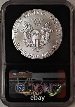 2021 (S) $1 Silver Eagle T-1 Struck at SF NGC MS70 First Releases Jones Signed
