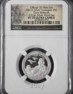 2021 S 2 Coin Set Ngc Pf70 Ultra Cameo Tuskegee&crossing The Delaware