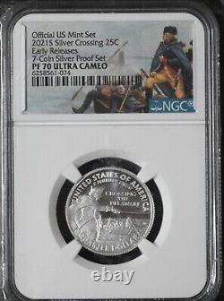 2021 S 2 Coin Set Ngc Pf70 Ultra Cameo Tuskegee&crossing The Delaware