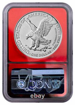 2021(S) Silver Eagle San Francisco Type 2 NGC MS70 FDI Red Foil Trolley Label
