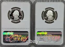 2021 S Silver Quarter Set NGC PF 70 UC Tuskegee & Crossing Delaware