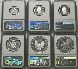 2021 S W Limited Edition Silver Proof 6 Coin Set Ngc Pf70 Ultra Cameo First Day