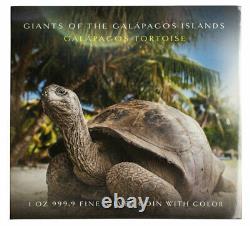 2021 Solomon Isl Giants of Galapagos Tortoise Shaped 1 oz Silver $2 NGC PL70 FR