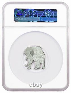 2021 Solomon Islands Animals of Africa Series Elephant 1 oz Silver NGC Rev PF70