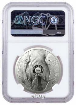 2021 South Africa Big 5 Series II Elephant 1 oz Silver R5 Coin NGC MS70 FR
