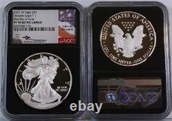 2021-W $1 1 oz Proof Silver Eagle Type1 NGC PF 70 UC First Day of Issue Mercanti