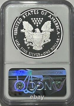2021 W $1 T-1 Ngc Pf70 Ultra Cameo Proof Silver Heraldic Eagle Great Eye Appeal