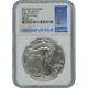 2021 W Burnished Silver Eagle Type 2 NGC MS70 First Day of Issue Label