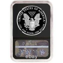 2021-W Proof $1 Type 1 American Silver Eagle NGC PF69UC ER Black Label Retro Cor