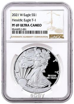 2021-W Proof Silver American Eagle Type 1 NGC PF69 UC