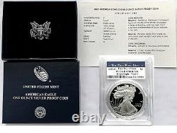 2021 W Proof Silver Eagle Type 1 First Day Of Issue Pcgs Pr70 With Box/coa