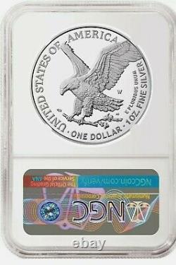 2021 W Silver Eagle Type 2 Eagle Landing Ngc Pf70 Fdoi First Day 35 T2 Ready