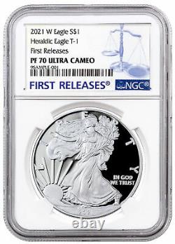 2021 W Silver Proof American Eagle NGC PF70 UC FR