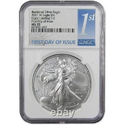 2021 W T-2 American Silver Eagle MS70 NGC First Day SKUIPC5415