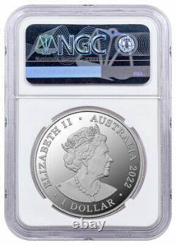 2022 Australia Kangaroo Series 1 oz Silver Proof $1 Coin NGC PF70 FR Exclusive