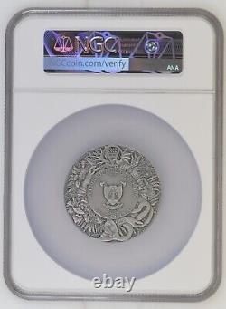 2022 Cameroon DOMOWIK Slavic Bestiary series 3 oz. 999 silver HR coin NGC MS 70