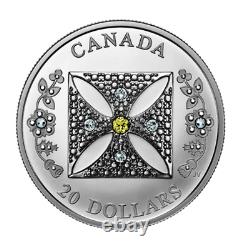 2022 Canada $20 QUEEN ELIZABETH II Diamond Diadem with Swarovski NGC PF70 MATTE FR