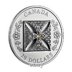 2022 Canada $20 QUEEN ELIZABETH II Diamond Diadem with Swarovski NGC PF70 MATTE FR