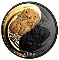 2022 Canada S$20 Gilt Sea Otter Black & Gold Rhodium NGC PF70 Matte Box COA OGP