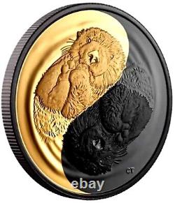 2022 Canada S$20 Gilt Sea Otter Black & Gold Rhodium NGC PF70 Matte Box COA OGP