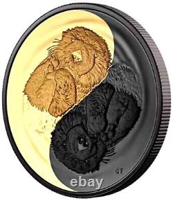 2022 Canada S$20 Gilt Sea Otter Black & Gold Rhodium NGC PF70 Matte Box COA OGP