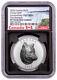 2022 Canada Timber Wolf Extra High Relief 1 oz Silver $25 NGC PF70 UC FR BC