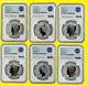 2022 MORGAN & Peace Dollar 6 coins set NGC RV PF 70 First DAY OF ISSUE mint3.5k