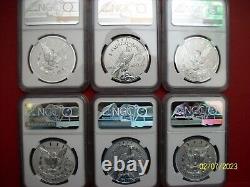 2022 MORGAN & Peace Dollar 6 coins set NGC RV PF 70 First DAY OF ISSUE mint3.5k