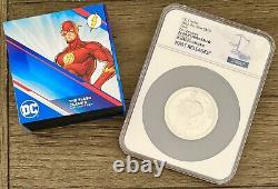 2022 NGC Niue DC Comics Classic Superheroes The FLASH 3oz HR Silver Proof PF69