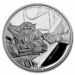 2022 Niue 1 oz Ag $2 Star Wars Classic Grogu Baby Yoda (withBox & COA)