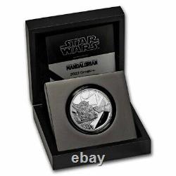 2022 Niue 1 oz Ag $2 Star Wars Classic Grogu Baby Yoda (withBox & COA)