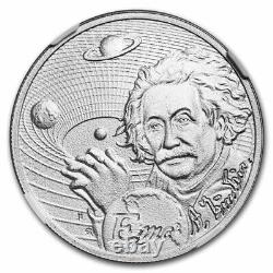 2022 Niue 1 oz Silver Icons of Inspiration Einstein MS-70 NGC SKU#247543