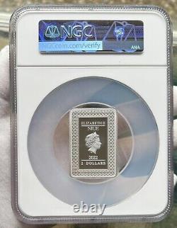 2022 Niue Tarot Card The Chariot Colorized 1oz. 999 Silver Coin NGC PF70 Pop 8