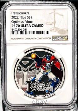 2022 Niue Transformers Optimus Prime 1 oz Silver Coin NGC PF 70 UCAM