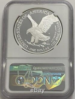 2022 S $1 Ngc Pf70 Ultra Cameo Fdi First Day Of Issue Proof Silver Eagle Fdoi